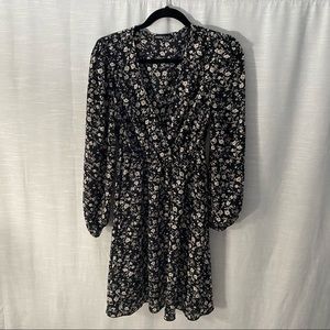 Floral Black Shein Dress